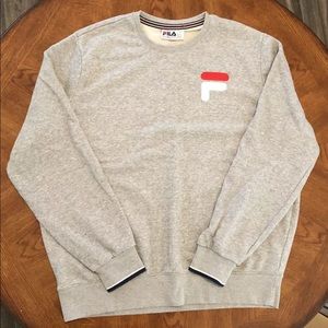 Fila crewneck pullover sweatshirt grey